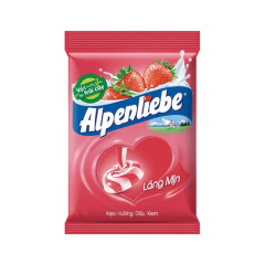 Kẹo Alpenliebe hương dâu gói 115.5g chính hãng
