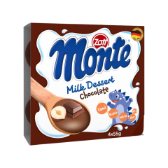 Lốc 4 váng sữa Zott Monte Socola 55g chính hãng | Siêu Thị GO!– Thực phẩm giá tốt