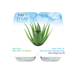 Lô 4 Sữa chua TH True Yogurt nha đam 100g chính hãng
