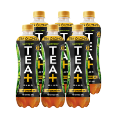 Lô 6 trà Olong Tea Plus chai 450ml chính hãng