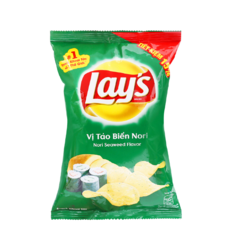 Snack khoai tây Lays vị tảo Nori 31g chính hãng