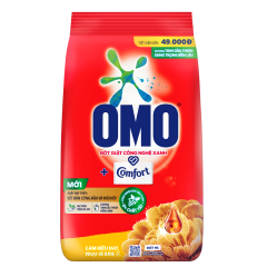 Bột giặt OMO Comfort tinh dầu thơm nồng nàn 2.6Kg chính hãng