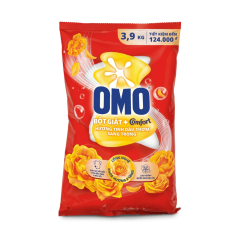 Bột giặt OMO Comfort tinh dầu thơm nồng nàn 3.9Kg chính hãng