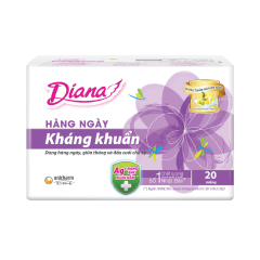 Băng vệ sinh Diana hàng ngày Sensi Kháng Khuẩn 20 miếng chính hãng