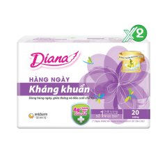Lô 2 Băng vệ sinh hằng ngày Diana Sensi kháng khuẩn 20M chính hãng