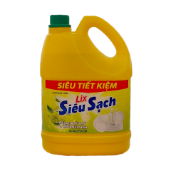 Nước rửa chén Lix siêu sạch ngát hương chanh 3.5kg chính hãng