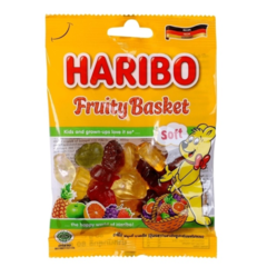 Kẹo dẻo Haribo Fruity Basket 80g chính hãng