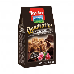 Bánh xốp Loacker socola đen 125g chính hãng