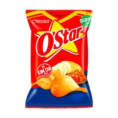 Snack khoai tây OStar vị kim chi 53g chính hãng