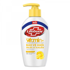Nước rửa tay Lifebuoy Vitamin chanh khử mùi 180g chính hãng