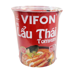 Mì ly Vifon lẩu thái tomyum 60g chính hãng