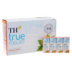 Thùng 12 lốc sữa chua uống TH true Yogurt cam 180ml x 4 chính hãng | Siêu Thị GO!– Thực phẩm giá tốt