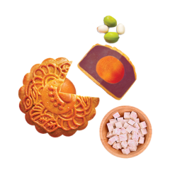 Bánh trung thu Kinh Đô khoai môn hạt sen 2 trứng 210g chính hãng