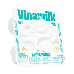 Lô 4 Sữa chua Vinamilk không đường 100g chính hãng | Siêu Thị GO!– Thực phẩm giá tốt