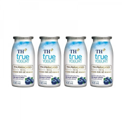 Lốc 4 Sữa chua uống men sống TH True Yogurt việt quất chai 100ml chính hãng | Siêu Thị GO!– Thực phẩm giá tốt