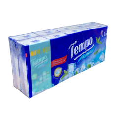 Lô 10 Khăn giấy Tempo Menthol 8 tờ chính hãng