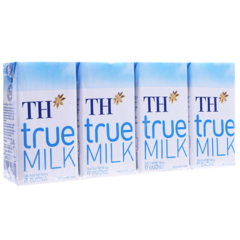 Lốc 4 hộp sữa TH true Milk ít đường 110ml chính hãng | Siêu Thị GO!– Thực phẩm giá tốt