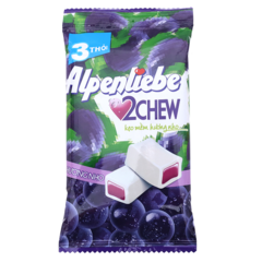 Kẹo mềm hương nho Alpenliebe 2chew 73.5g chính hãng