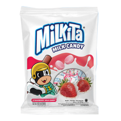 Kẹo sữa Milkita vị dâu gói 75g chính hãng