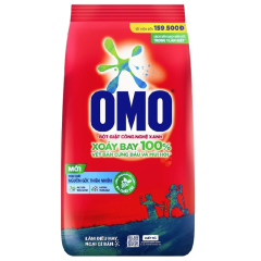 Bột giặt OMO sạch bẩn khử mùi công nghệ giặt Xanh 5.5Kg chính hãng