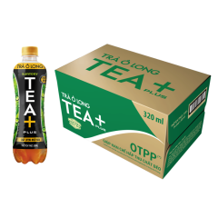 Thùng 24 trà Olong Tea Plus chai 320ml chính hãng
