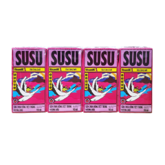 Lốc 4 Sữa chua SuSu dâu 110ml chính hãng | Siêu Thị GO!– Thực phẩm giá tốt