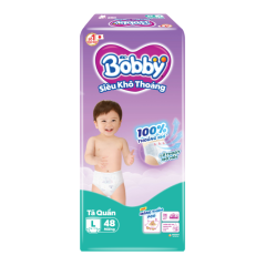 Tã quần Bobby chống hăm size L 48 miếng chính hãng