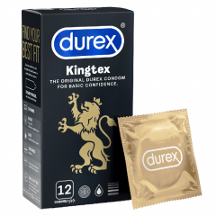 Hộp 12 bao cao su Durex Kingtex chính hãng