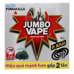 Nhang đuổi muỗi Jumbo Vape K5 ít khói hương rừng 10 khoanh chính hãng