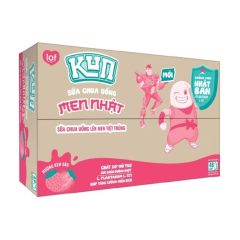 Thùng 12 lô 4 sữa chua uống Kun vị kem dâu 180ml chính hãng | Siêu Thị GO!– Thực phẩm giá tốt