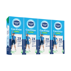 Lốc 4 sữa tiệt trùng Cô Gái Hà Lan cao khỏe có đường 170ml chính hãng | Siêu Thị GO!– Thực phẩm giá tốt