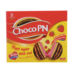 Bánh Chocopie Phanner dâu hộp 264g chính hãng