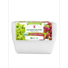 Lô 10 hộp nhựa thực phẩm Kokusai 750ml chính hãng