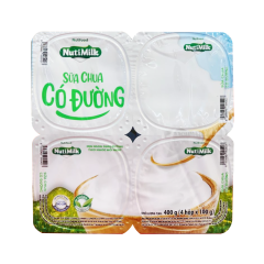 Lô 4 sữa chua ăn NutiMilk có đường 100g chính hãng | Siêu Thị GO!– Thực phẩm giá tốt
