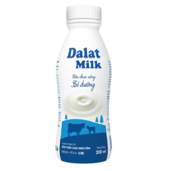Sữa chua uống Dalatmilk có đường 200ml chính hãng