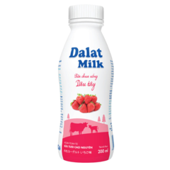 Sữa chua uống Dalatmilk dâu 200ml chính hãng | Siêu Thị GO!– Thực phẩm giá tốt