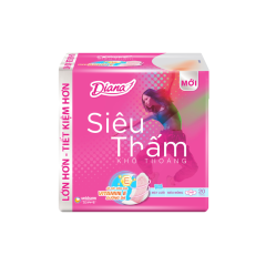 Băng vệ sinh Diana siêu mỏng cánh dài 23cm gói 20 miếng chính hãng