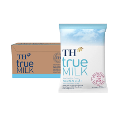 Thùng 48 sữa bịch TH true Milk nguyên chất 220ml chính hãng | Siêu Thị GO!– Thực phẩm giá tốt