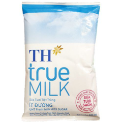 Sữa bịch TH true Milk ít đường 220ml chính hãng | Siêu Thị GO!– Thực phẩm giá tốt