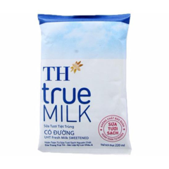 Sữa bịch TH true Milk có đường 220ml chính hãng | Siêu Thị GO!– Thực phẩm giá tốt