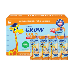 Thùng 12 lốc sữa Grow Gold Vani 180ml x 4 chính hãng