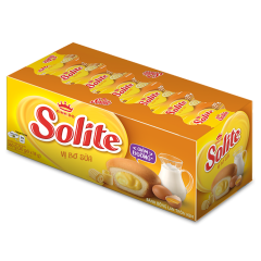 Bánh Solite tròn kem vị bơ sữa 324g chính hãng