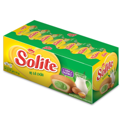Bánh Solite tròn kem vị lá dứa 324g chính hãng