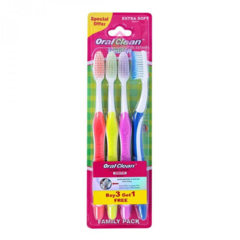 Lô 4 bàn chải đánh răng Oralclean Sensitive Extra Soft chính hãng