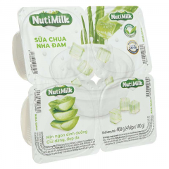 Lô 4 sữa chua ăn NutiMilk nha đam 100g chính hãng | Siêu Thị GO!– Thực phẩm giá tốt