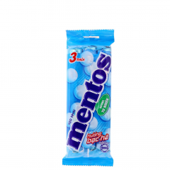 Lô 3 Kẹo Nhai Mentos bạc hà 89.1g chính hãng