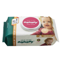Khăn Ướt Mamamy Không Mùi 100 miếng chính hãng