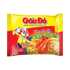 Mì Gấu Đỏ tôm và gà hành phi gói 63g chính hãng | Siêu Thị GO!– Thực phẩm giá tốt