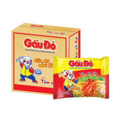Thùng 30 mì Gấu Đỏ tôm và gà hành phi gói 63g chính hãng | Siêu Thị GO!– Thực phẩm giá tốt