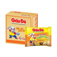 Thùng 30 mì Gấu Đỏ gà sợi phở hành phi một nắng gói 63g chính hãng | Siêu Thị GO!– Thực phẩm giá tốt